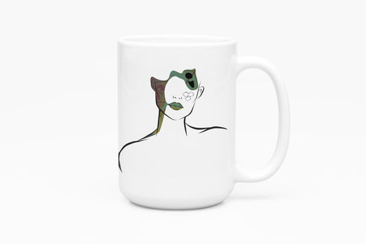 Hich Mug, Persian Art Coffee Cup, Personalized Gift , Iranian calligra, Calligraphy Mug, هیچ