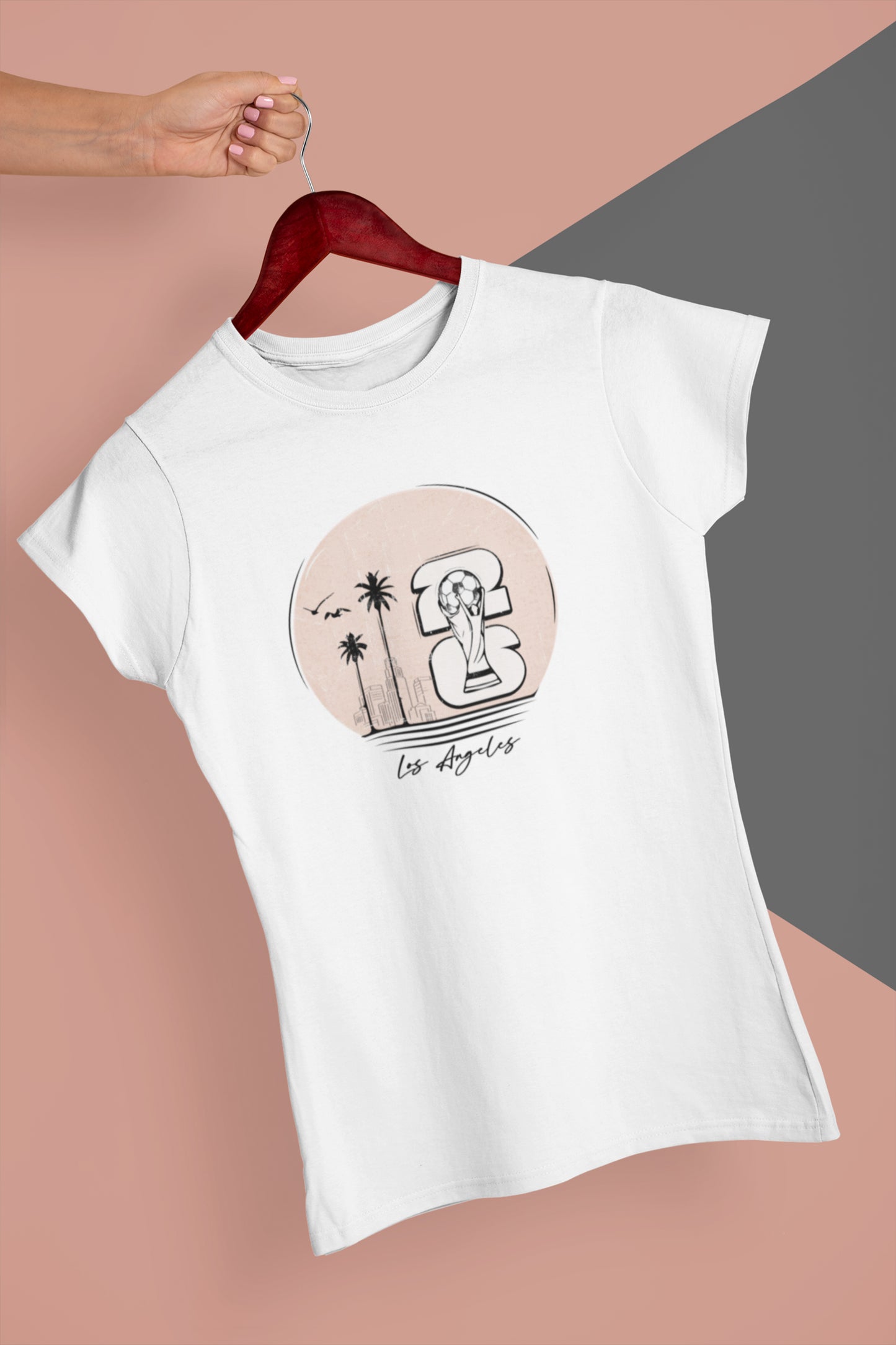 Los Angeles World Cup 2026 Unisex T Shirt, Minimal LA Soccer Graphic Tee, World Cup Inspired Palm Tree Art Line Shirt, Soccer Fan Gift