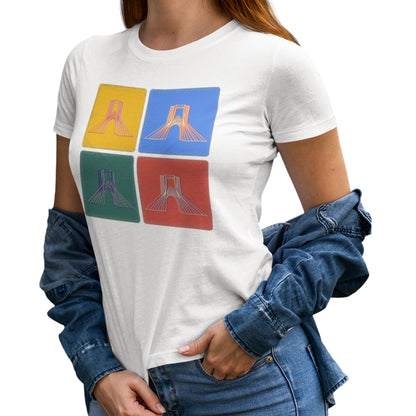 Persian T-Shirt, Azadi, Iranian Art Shirt, Unique Gift for Her/Him, Minimalist Persian Design