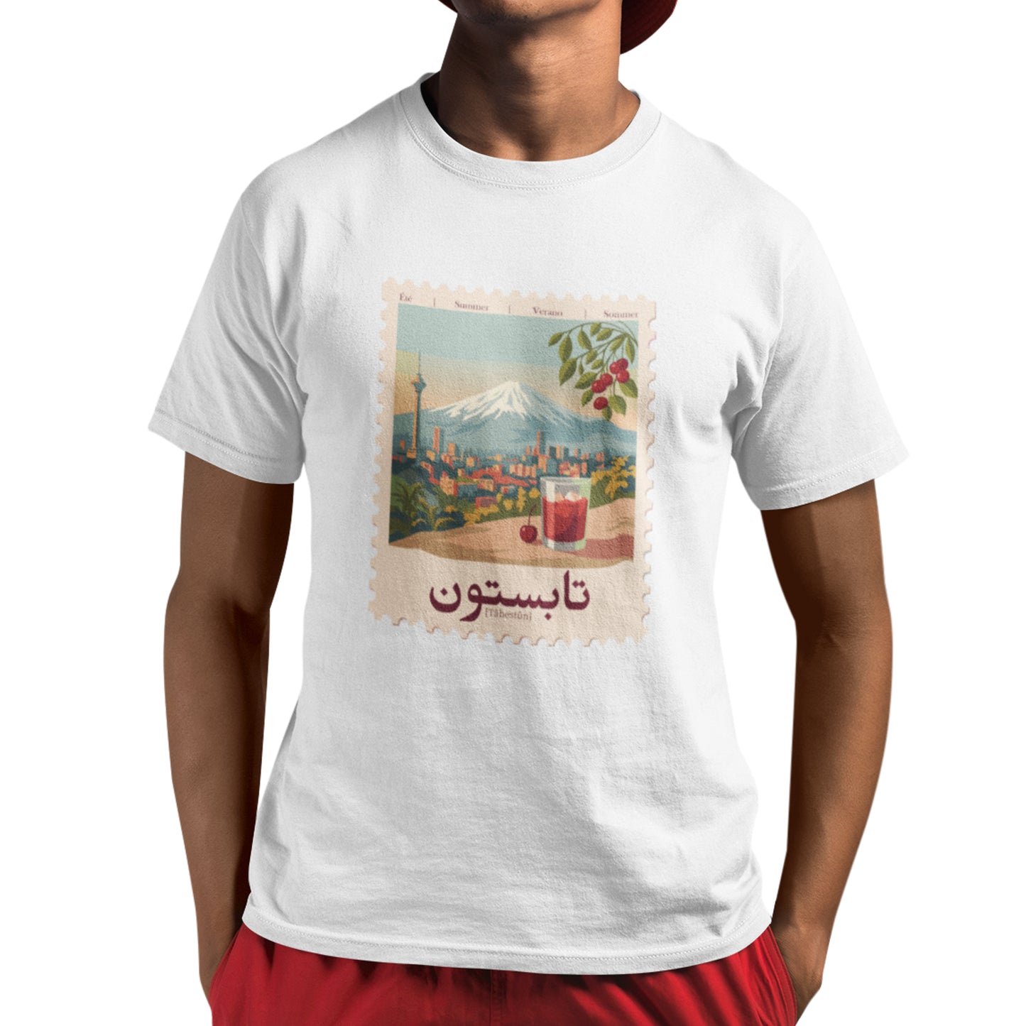 Tabestoon T-Shirt, Persian Typography Shirt, Farsi Graphic Tee, Iranian Art Shirt, Minimalist Persian Design, تابستون