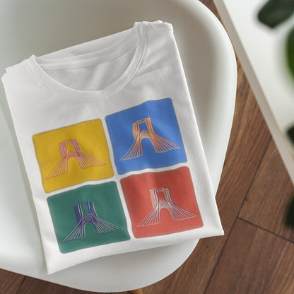 Persian T-Shirt, Azadi, Iranian Art Shirt, Unique Gift for Her/Him, Minimalist Persian Design
