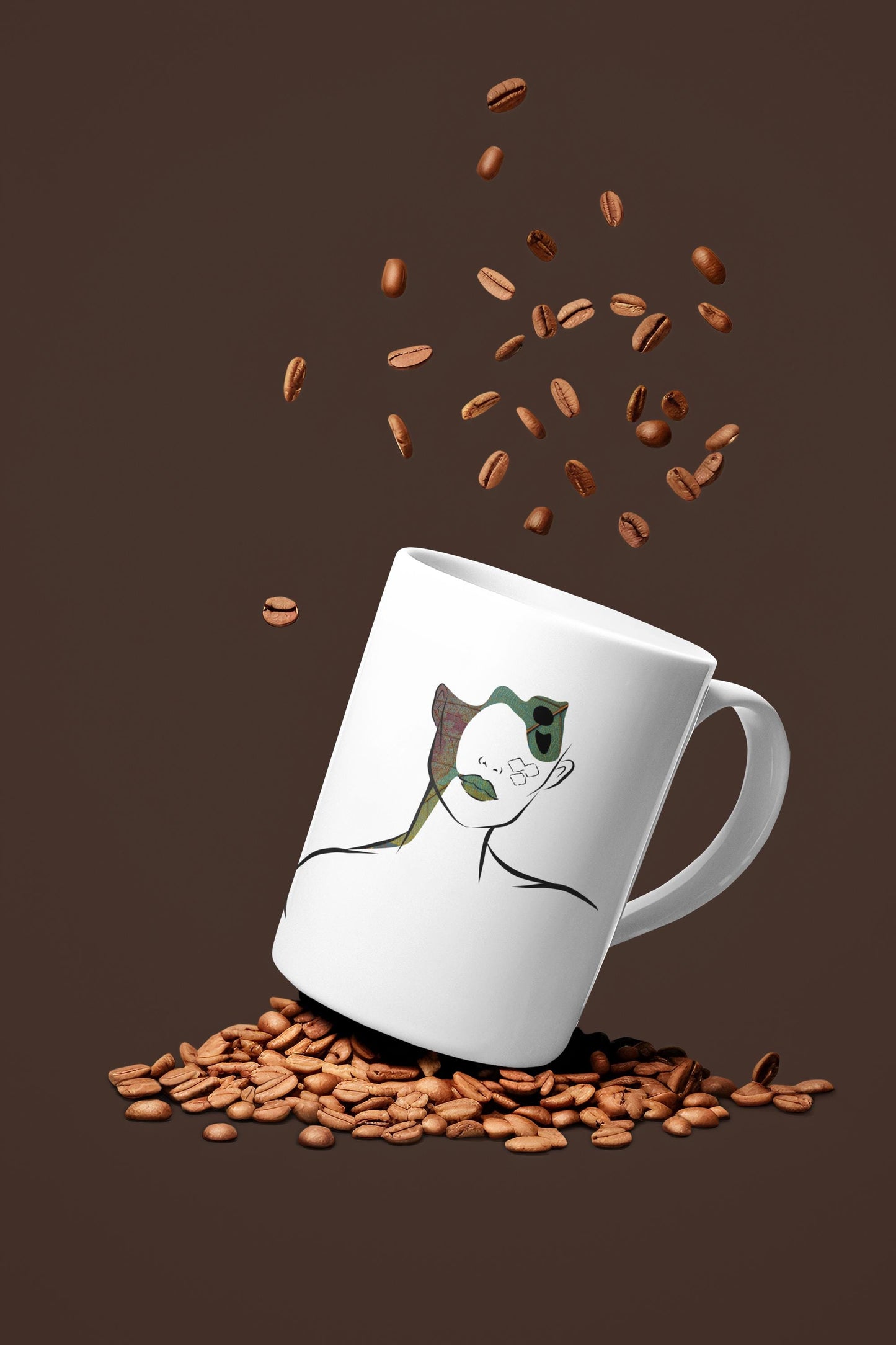 Hich Mug, Persian Art Coffee Cup, Personalized Gift , Iranian calligra, Calligraphy Mug, هیچ
