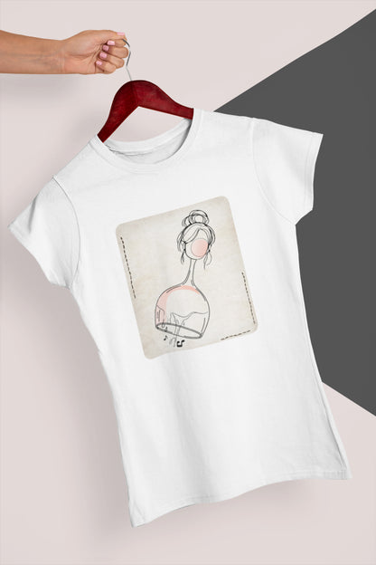 Funny T-Shirt, Wine Down Weeken,  Iranian Art Shirt, Unique Gift for Her, Art line Persian Design
