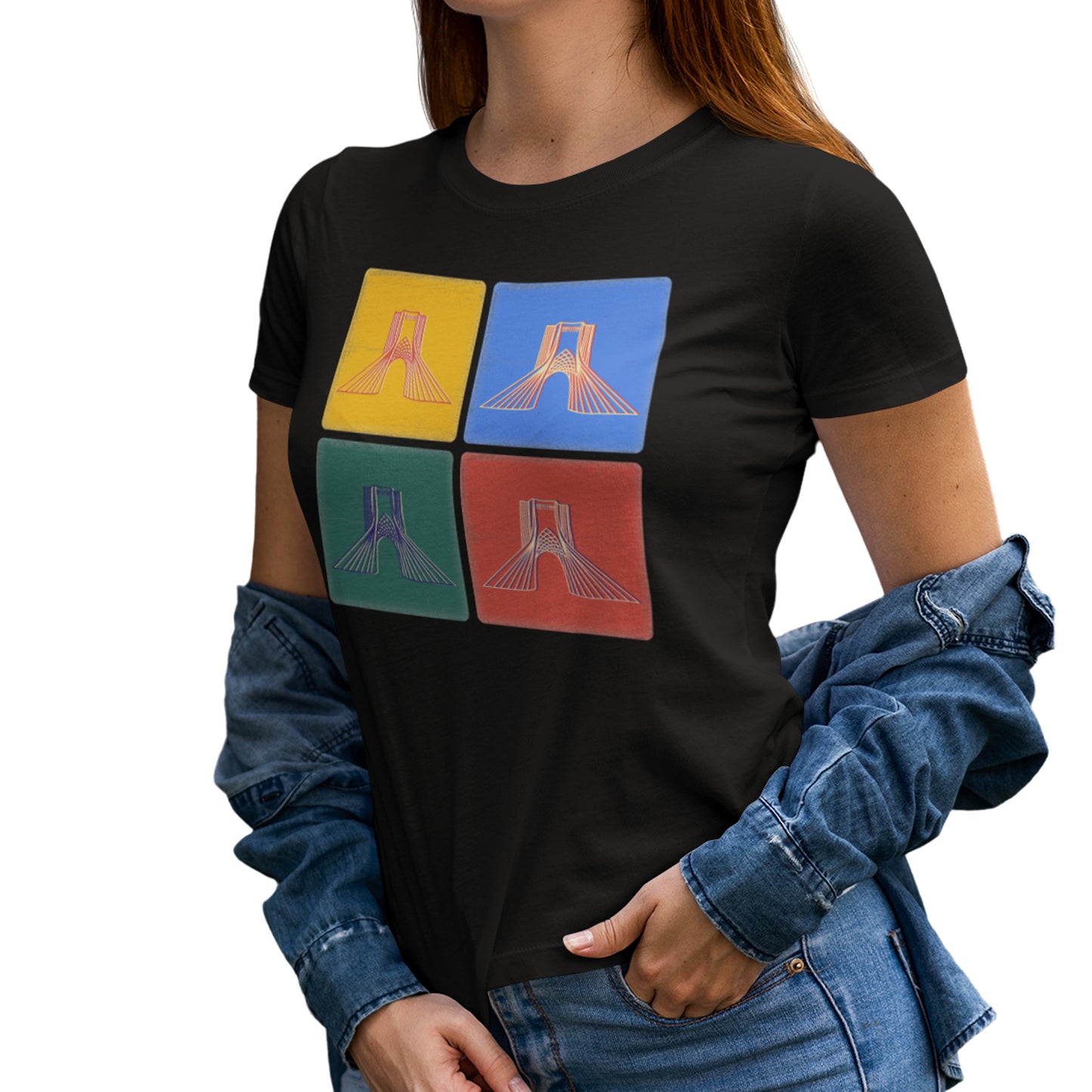 Persian T-Shirt, Azadi, Iranian Art Shirt, Unique Gift for Her/Him, Minimalist Persian Design