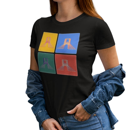 Persian T-Shirt, Azadi, Iranian Art Shirt, Unique Gift for Her/Him, Minimalist Persian Design