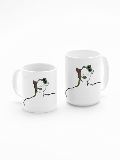 Hich Mug, Persian Art Coffee Cup, Personalized Gift , Iranian calligra, Calligraphy Mug, هیچ