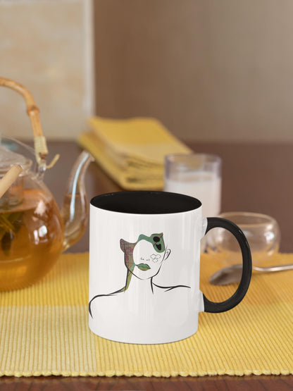 Hich Mug, Persian Art Coffee Cup, Personalized Gift , Iranian calligra, Calligraphy Mug, هیچ