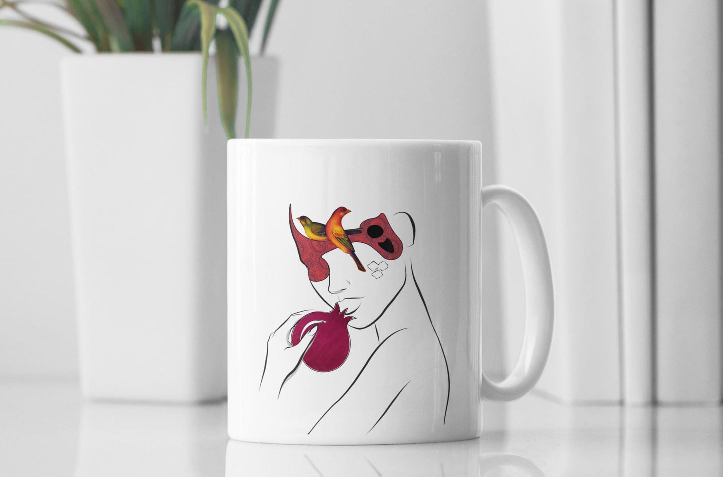 Persian Yalda Mug,  Farsi Calligraphy, Iranian Gift, 11oz/15oz Coffee Cup