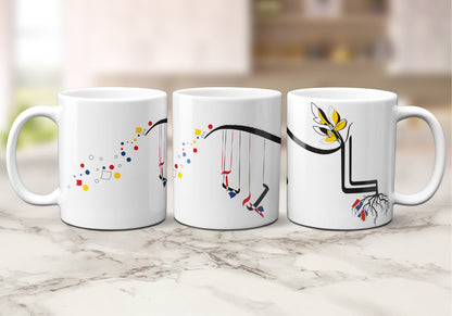 Custom "BABA"/"DAD" 11oz Coffee Mug, Personalized Gift