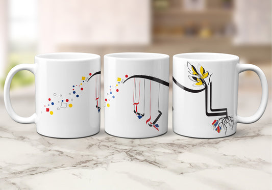 Custom "BABA"/"DAD" 11oz Coffee Mug, Personalized Gift