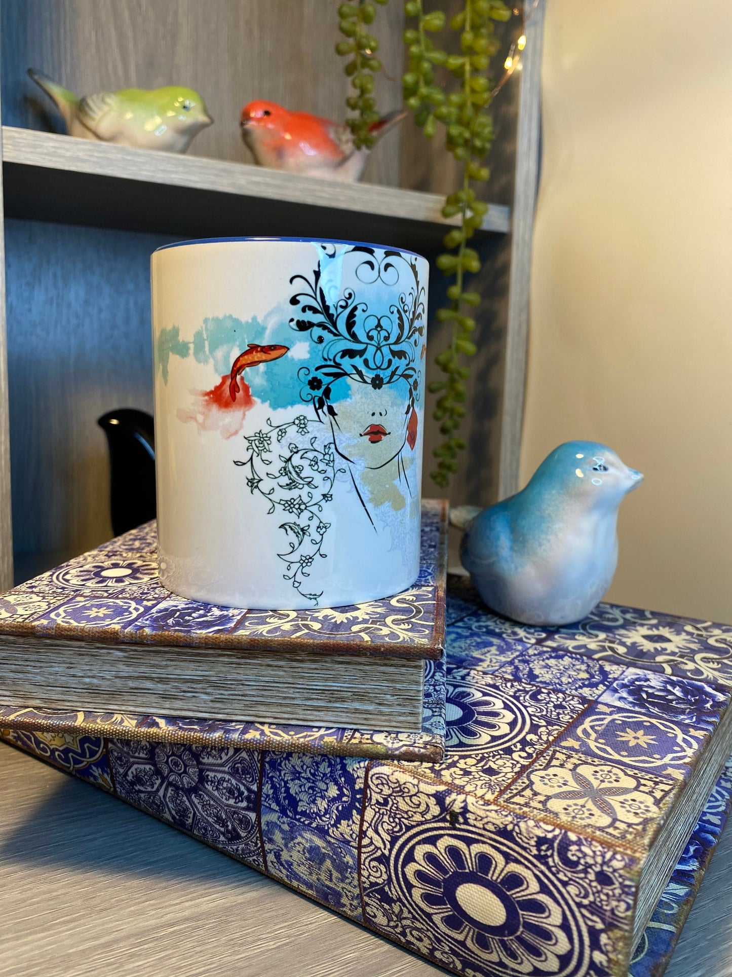 Persian Happy Norouz Mug, Personalized Coffee Cup, Persian Art Gift