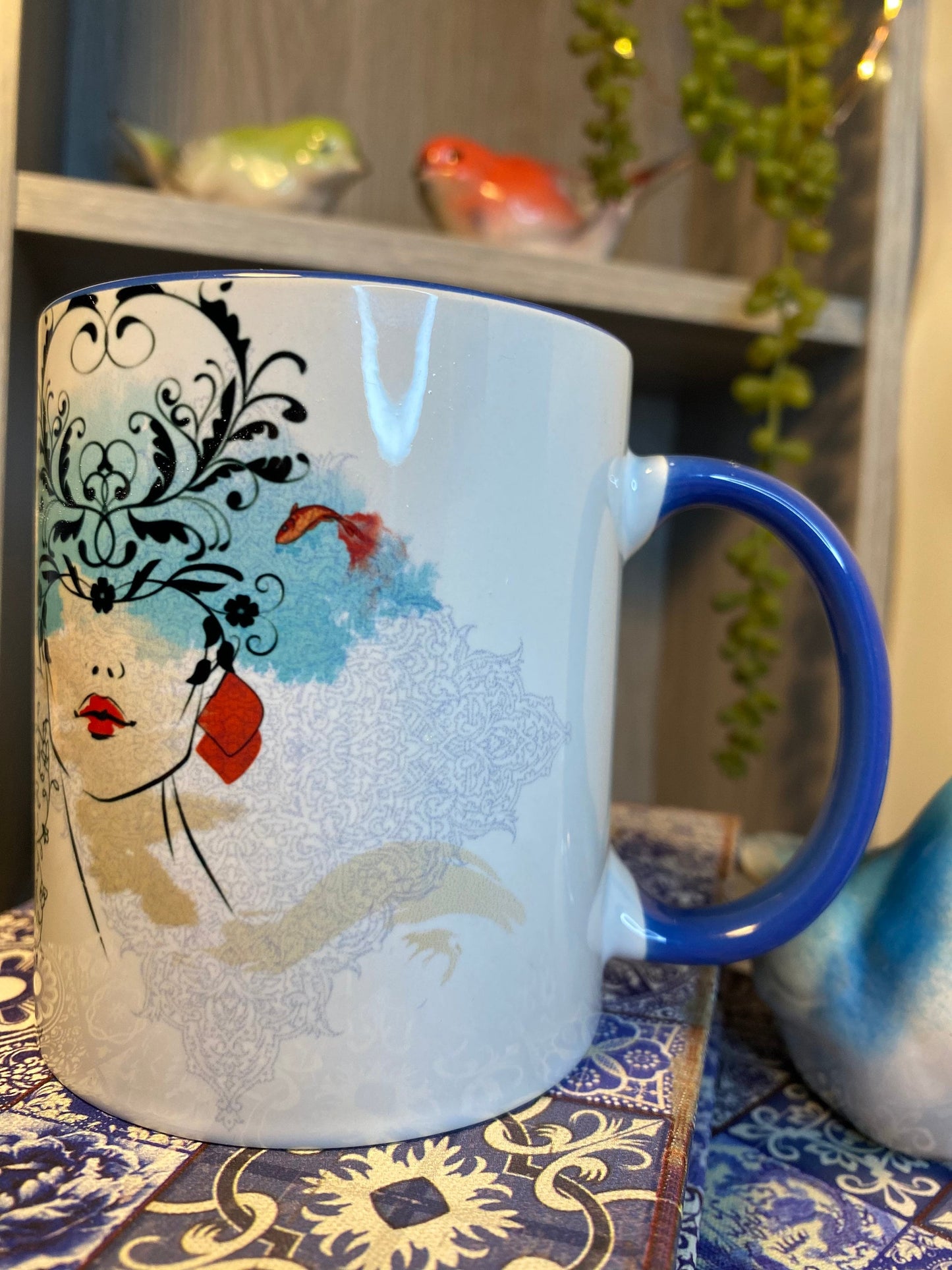 Persian Happy Norouz Mug, Personalized Coffee Cup, Persian Art Gift