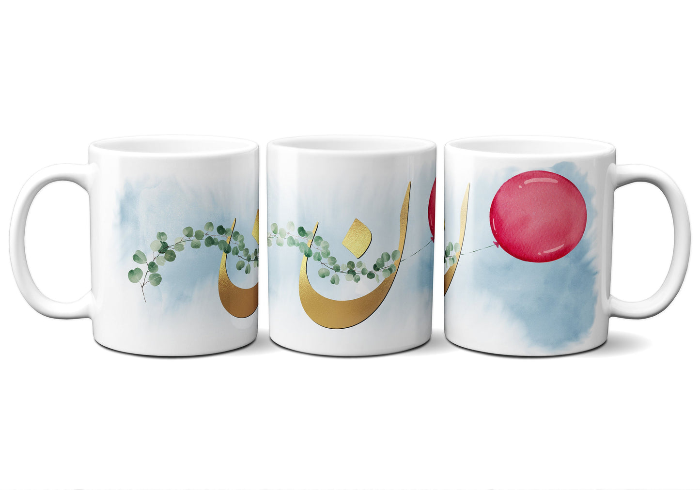 Personalized Persian Initial Mug | Farsi Monogram Coffee Cup