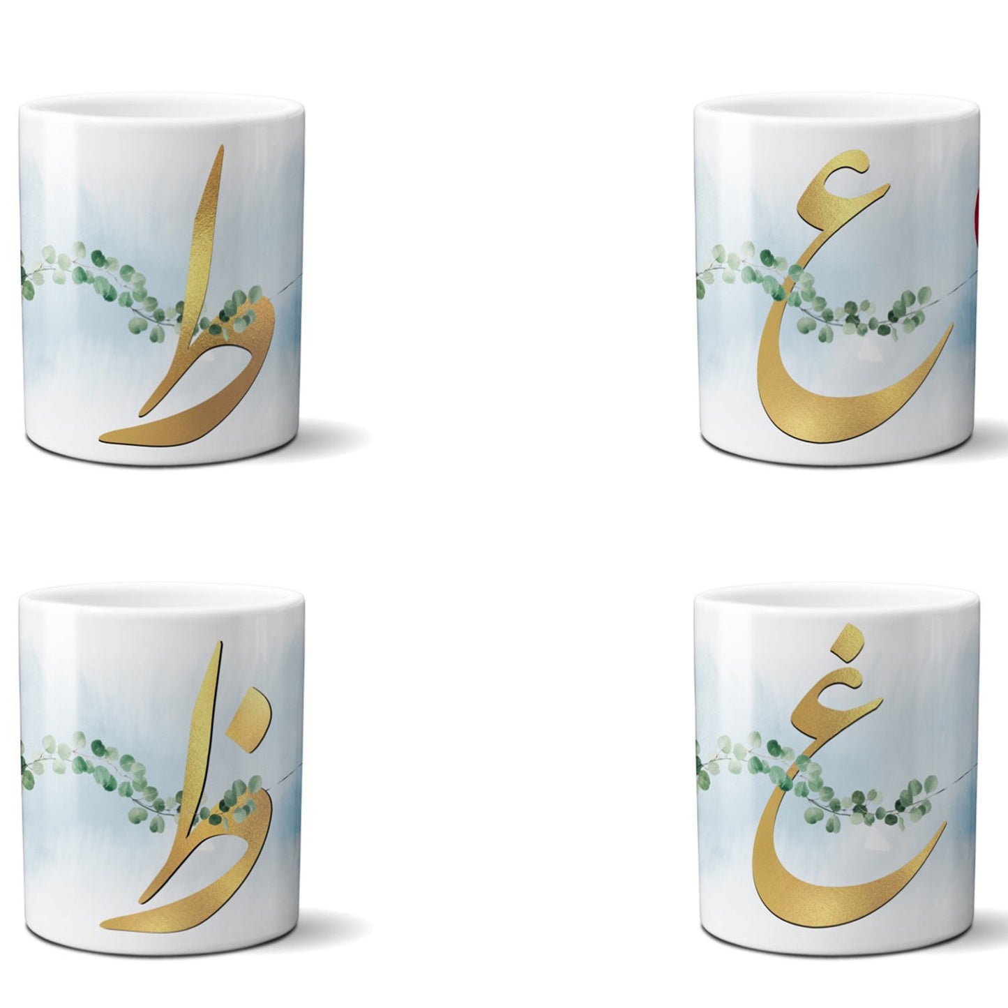 Personalized Persian Initial Mug | Farsi Monogram Coffee Cup