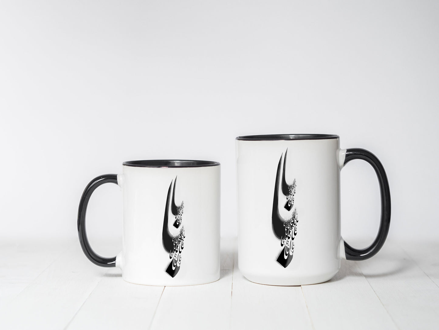 Persian Calligraphy Father's Day Coffee Mug, Baba Pedar