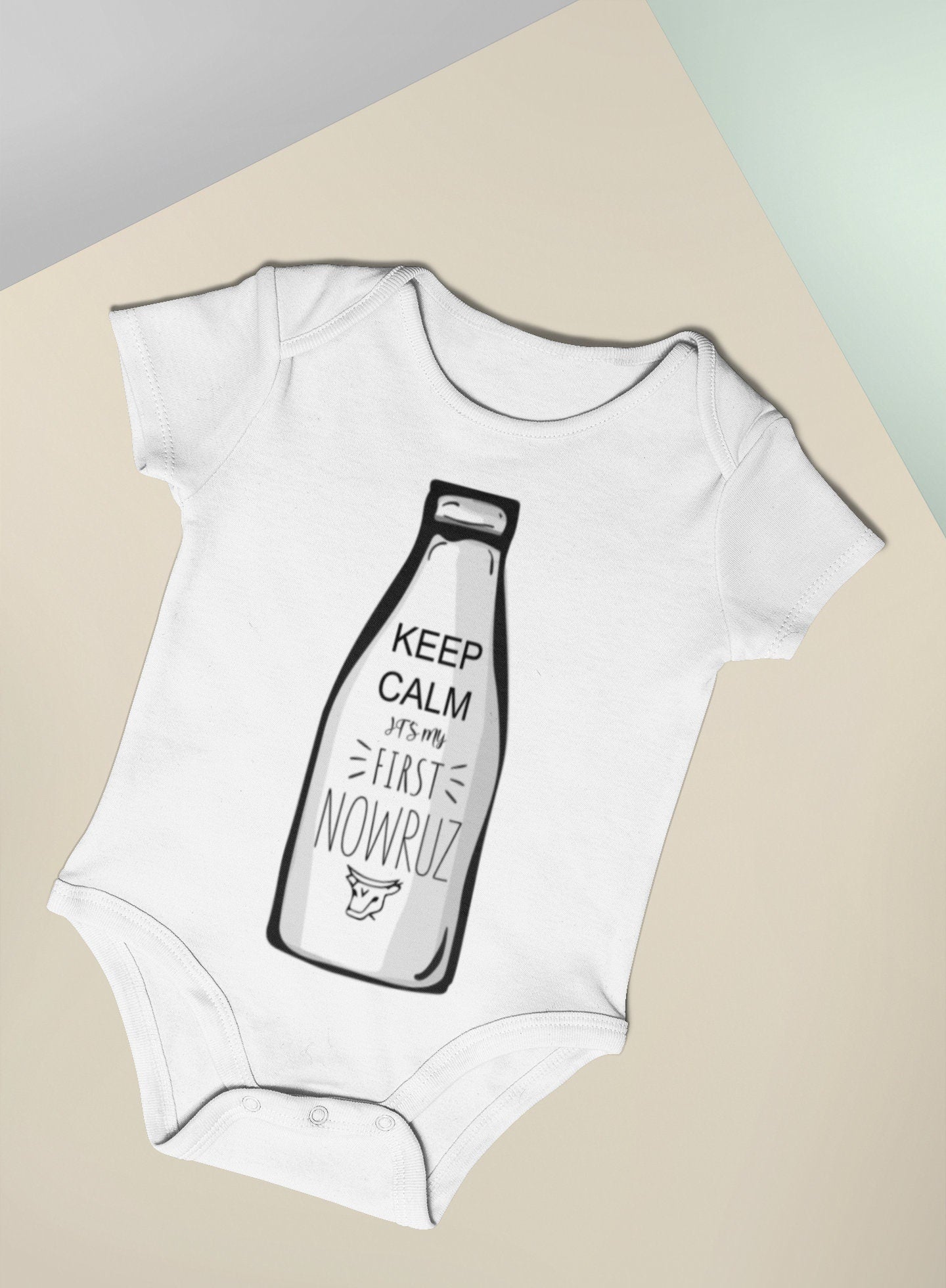 Nowruz Baby Onesie | Keep Calm Persian New Year Outfit | First Nowruz Gift