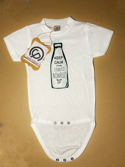 Nowruz Baby Onesie | Keep Calm Persian New Year Outfit | First Nowruz Gift