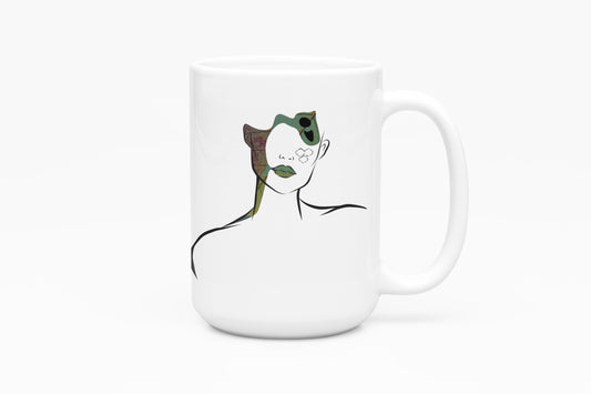 Hich Mug, Persian Art Coffee Cup, Personalized Gift , Iranian calligra, Calligraphy Mug, هیچ