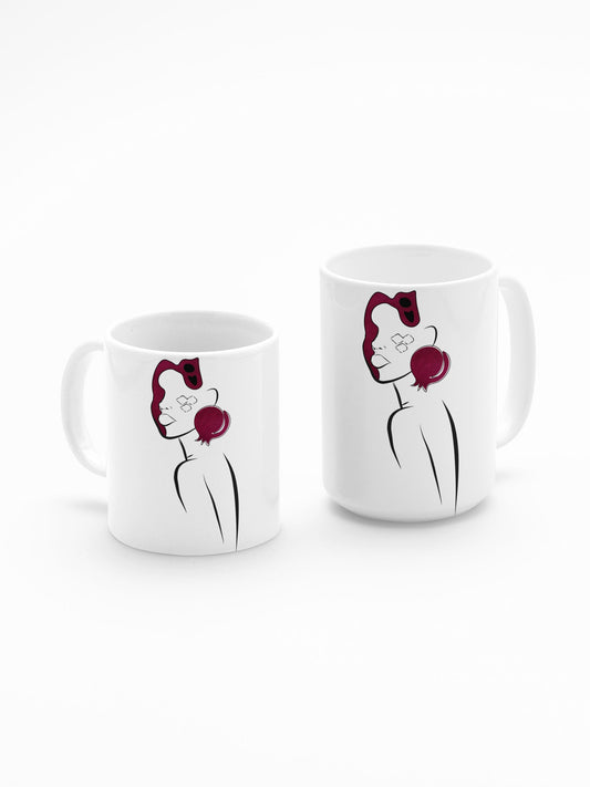 Yalda Mug, Persian Art Coffee Cup, Personalized Gift , Iranian calligra, Calligraphy Mug, یلدا