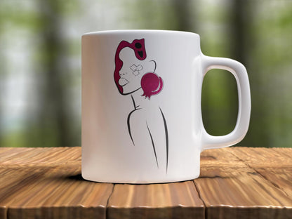 Yalda Mug, Persian Art Coffee Cup, Personalized Gift , Iranian calligra, Calligraphy Mug, یلدا