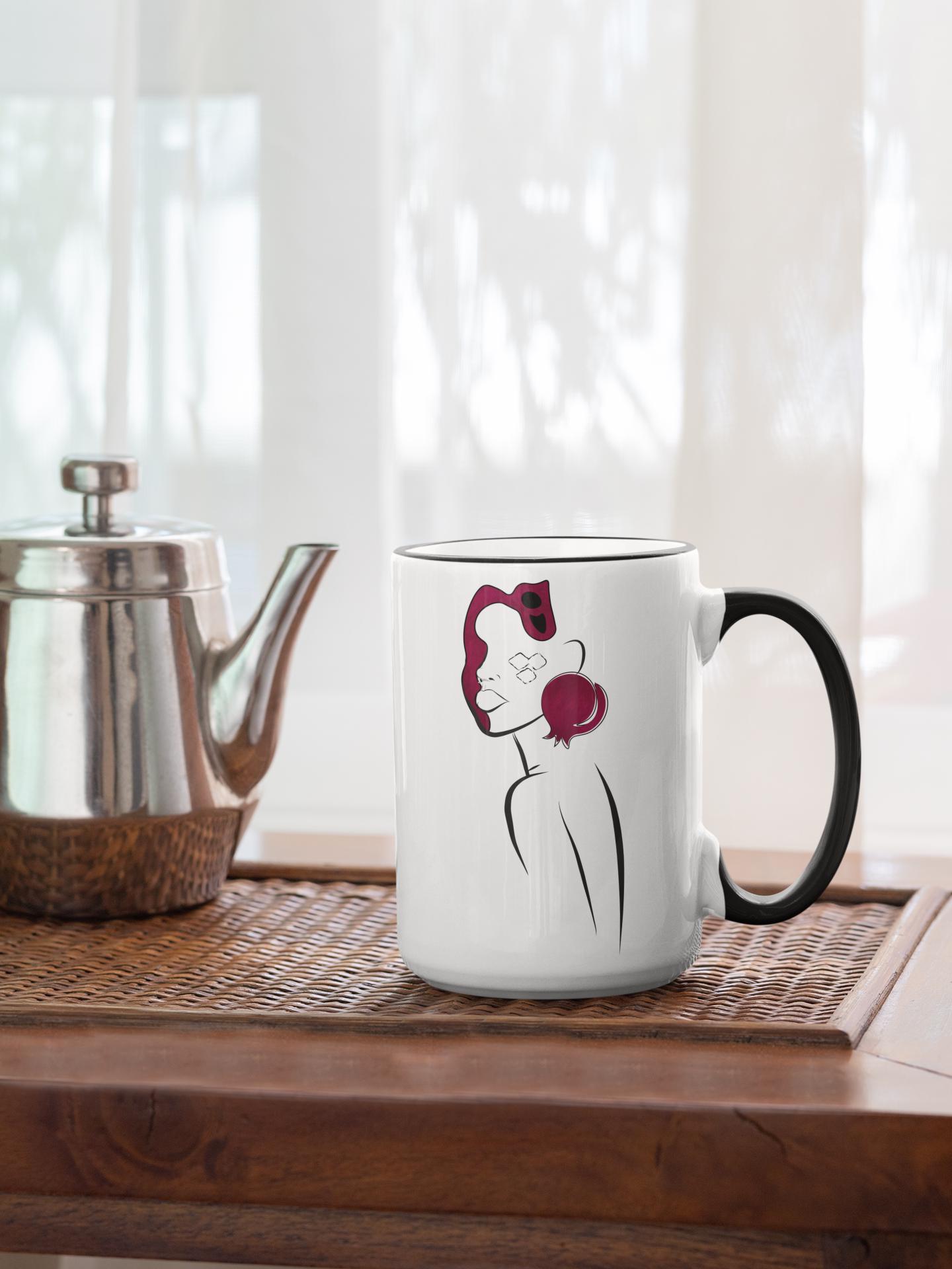 Yalda Mug, Persian Art Coffee Cup, Personalized Gift , Iranian calligra, Calligraphy Mug, یلدا