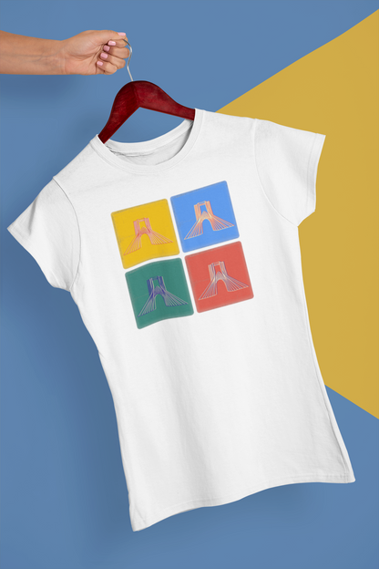 Persian T-Shirt, Azadi, Iranian Art Shirt, Unique Gift for Her/Him, Minimalist Persian Design