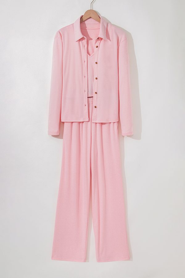 Oatmeal 3-Piece Cozy Knit Lounge Set - Image 12