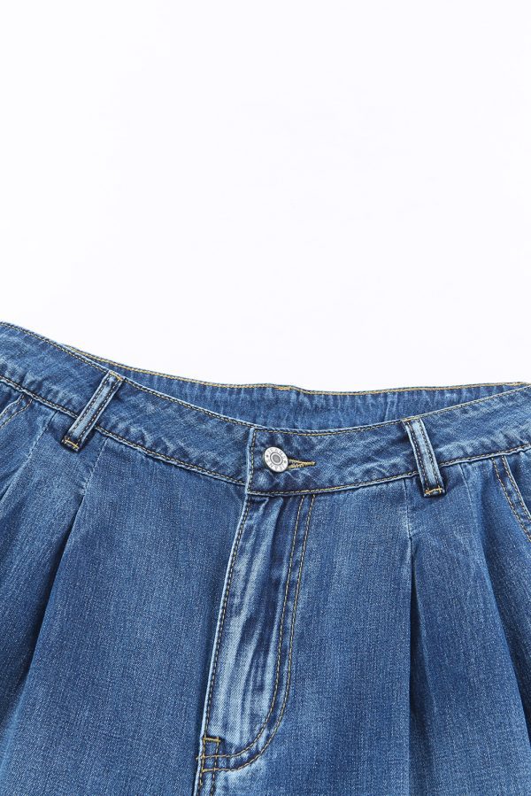 Blue Slouchy Wide Leg Jeans - Image 8