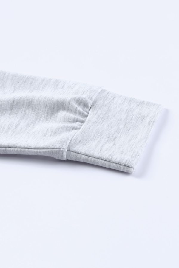 Gray Long Sleeve Pullover and Jogger Pants Lounge Set - Image 8