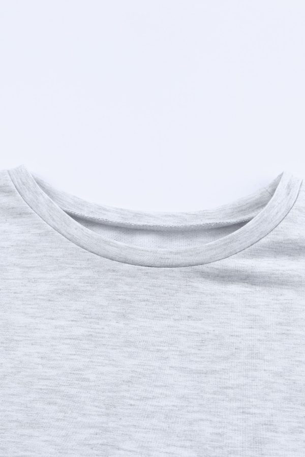 Gray Long Sleeve Pullover and Jogger Pants Lounge Set - Image 7