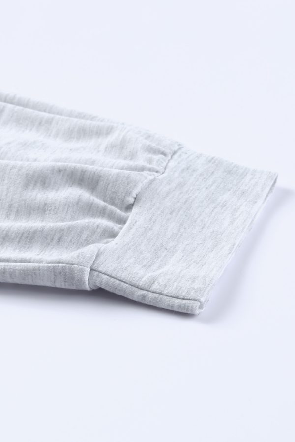Gray Long Sleeve Pullover and Jogger Pants Lounge Set - Image 11