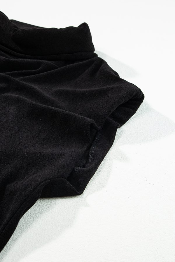 Black High Neck Sleeveless Vest and Cargo Pants Outfit - Image 8