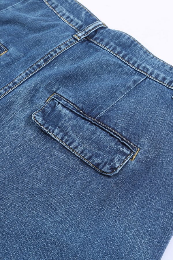 Blue Slouchy Wide Leg Jeans - Image 9