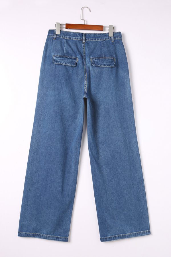 Blue Slouchy Wide Leg Jeans - Image 7
