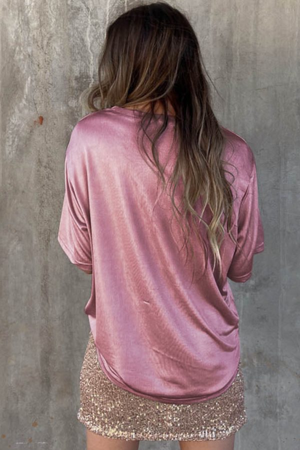 Apricot Chest Pocket Loose Fit T Shirt - Image 5