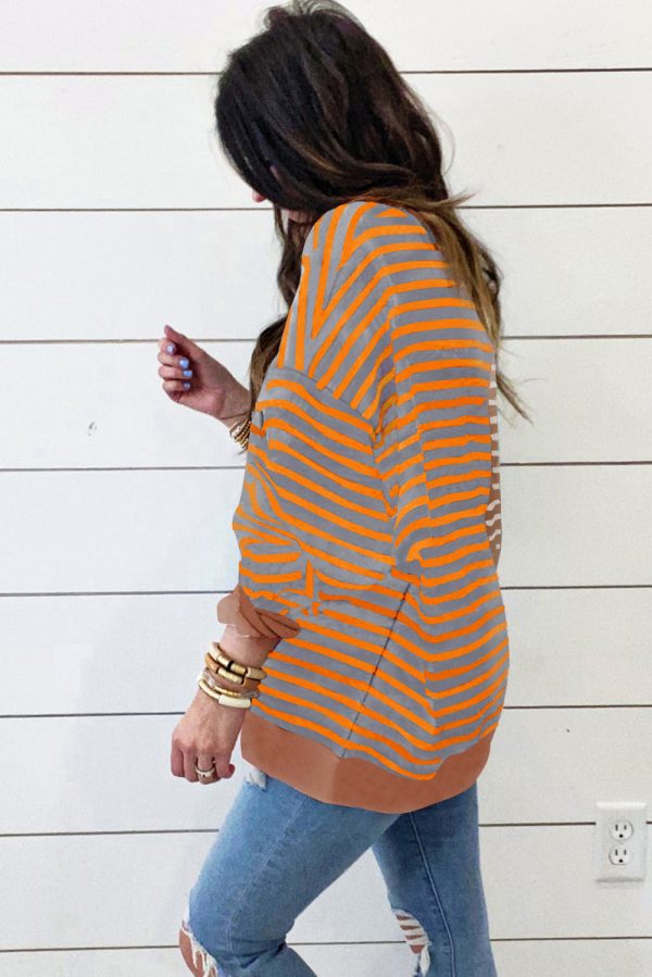 Colorblock Drop Shoulder Oversize Sweatshirt - Image 14