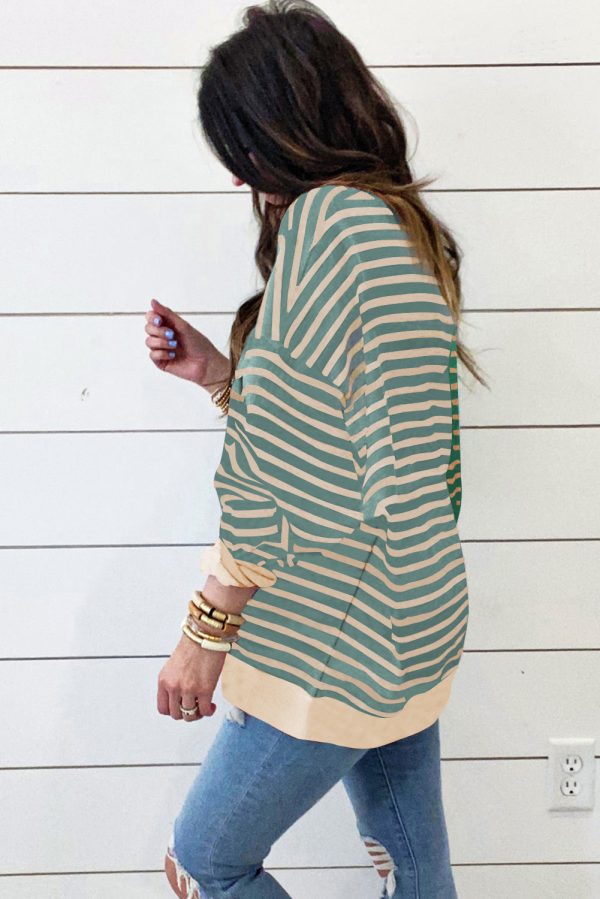 Colorblock Drop Shoulder Oversize Sweatshirt - Image 16